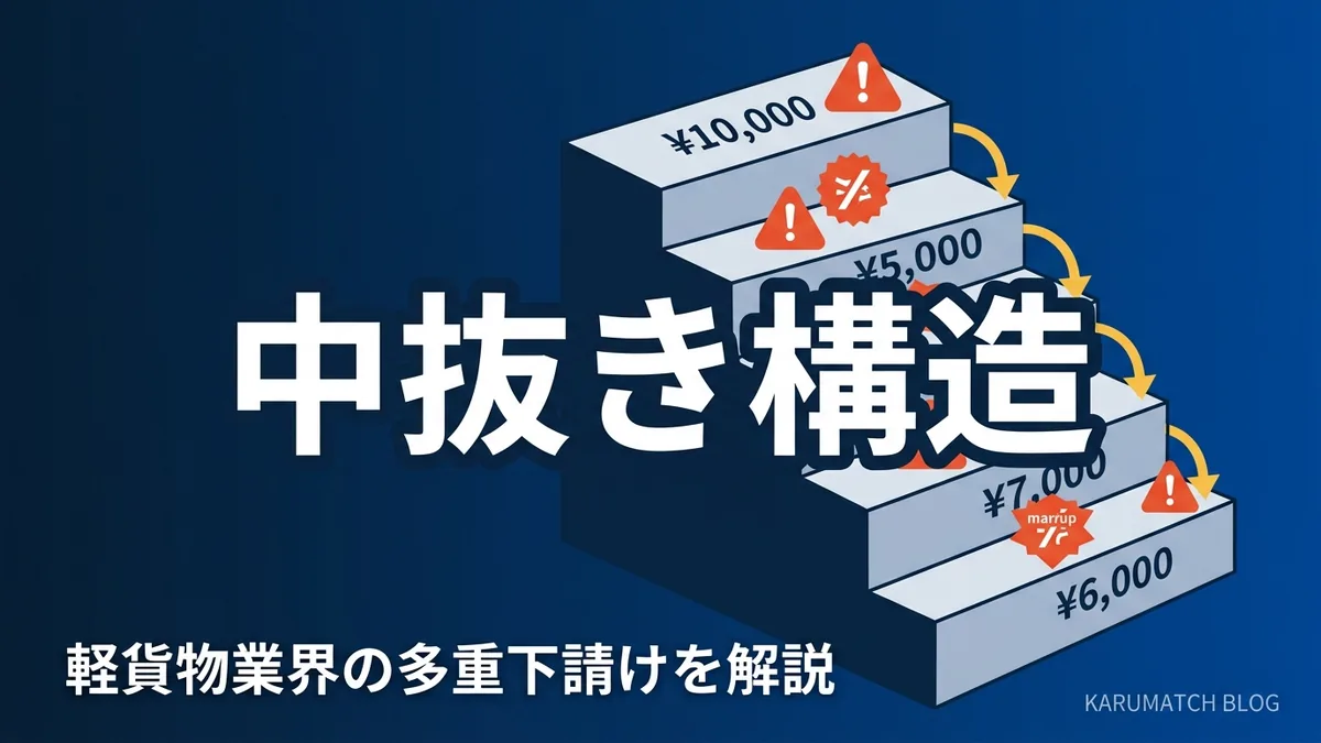 軽貨物 多重下請け 中抜き