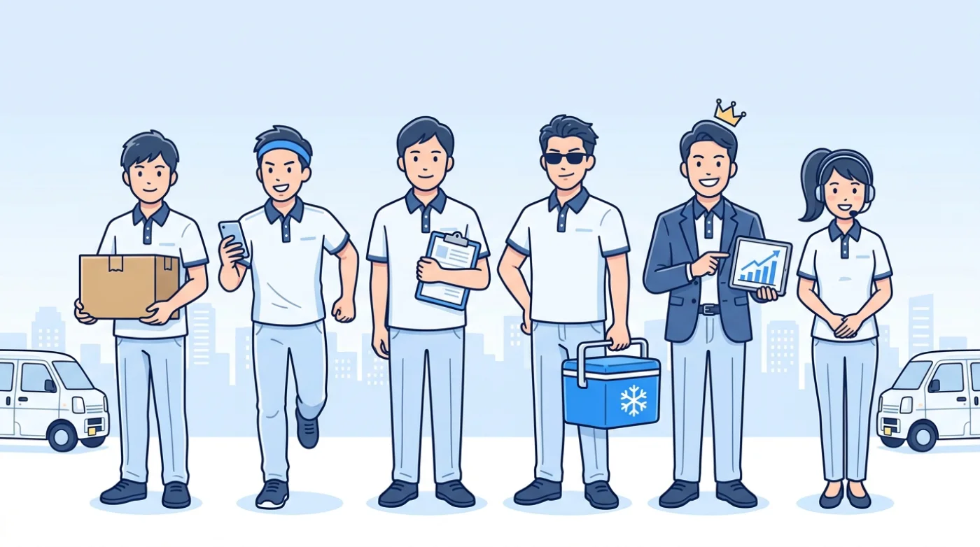 軽貨物はたらくタイプ診断 全8タイプのキャラクター